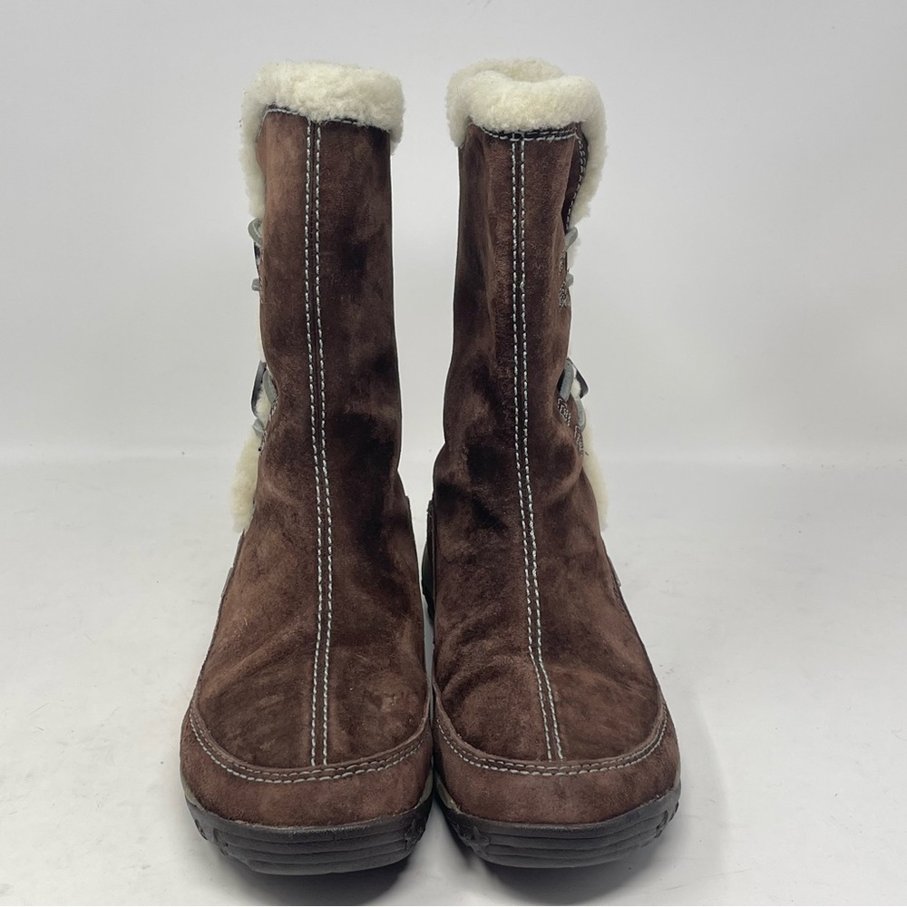 Merrell Yarra Winter Boots Womens 6 Brown Suede Waterproof Primaloft Insulated View 5